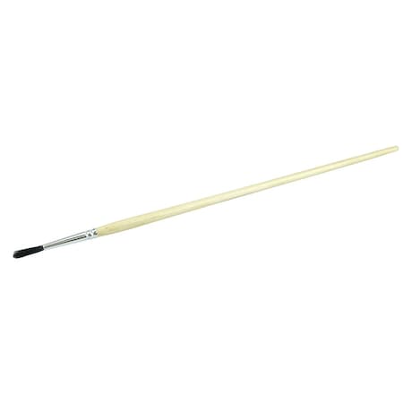 Weiler 1/8" Marking Brush, Black Bristle, 3/4" Trim Length, Long Handle 41004